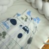 Śpiworek bawełniany dla noworodka chłopca w samochody – hipoalergiczna, miękka bawełna 100% z certyfikatem Oeko-Tex