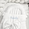 Zdjęcie produktowe ukazujące porównanie trzech dostępnych wymiarów beczka chrzcielnego: 35x75 cm, 35x80 cm i 40x90 cm
